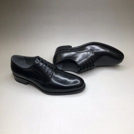 DIOR 디올 블랙 파티나 효과 수입 소가죽 더비 슈즈