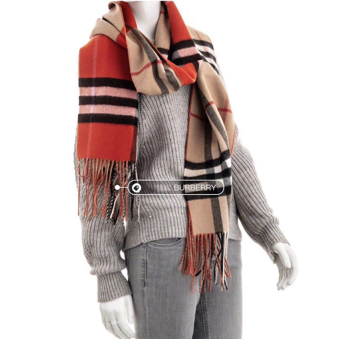 BURBERRY 버버리 클래식 체크 캐시미어 스카프
