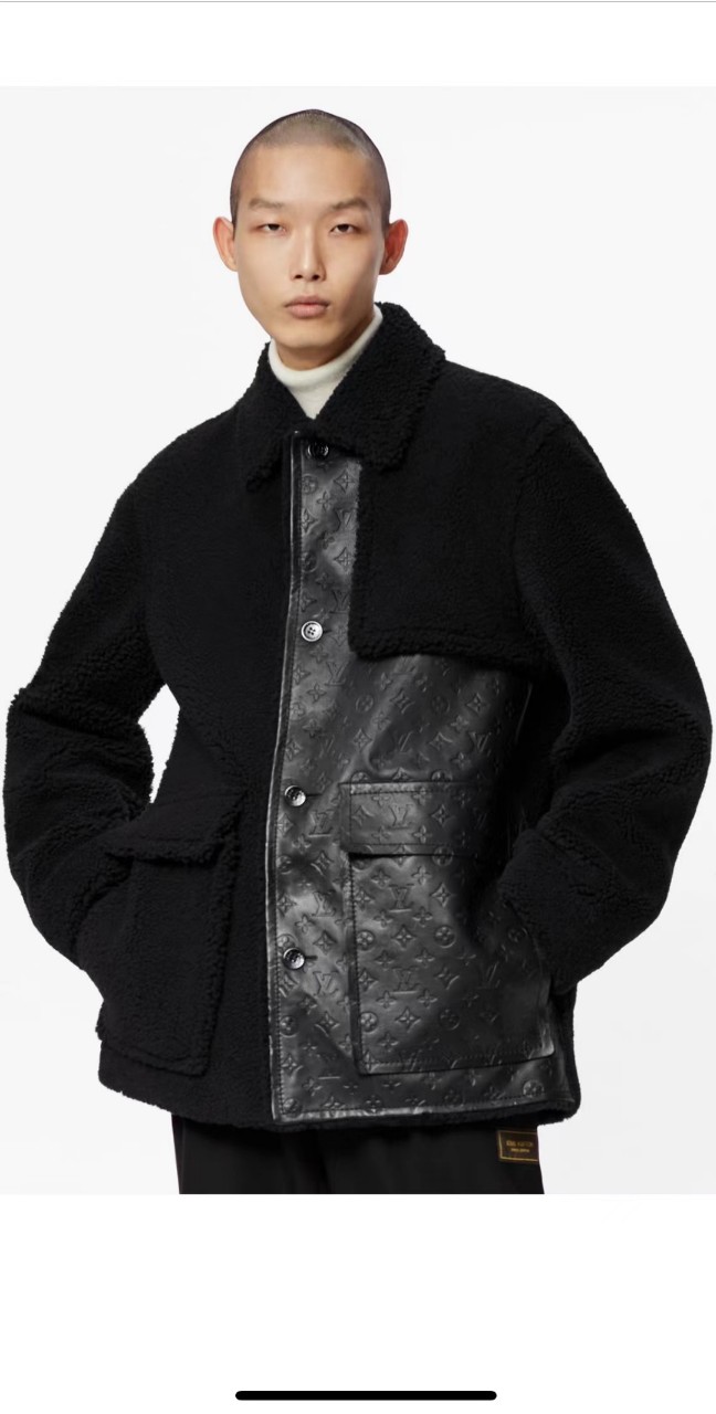 21FW 루이비통 양털 코트(염소가죽+소가죽) 1125