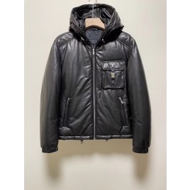 21FW 프라다 버스킹 양가죽 다운점퍼 1206