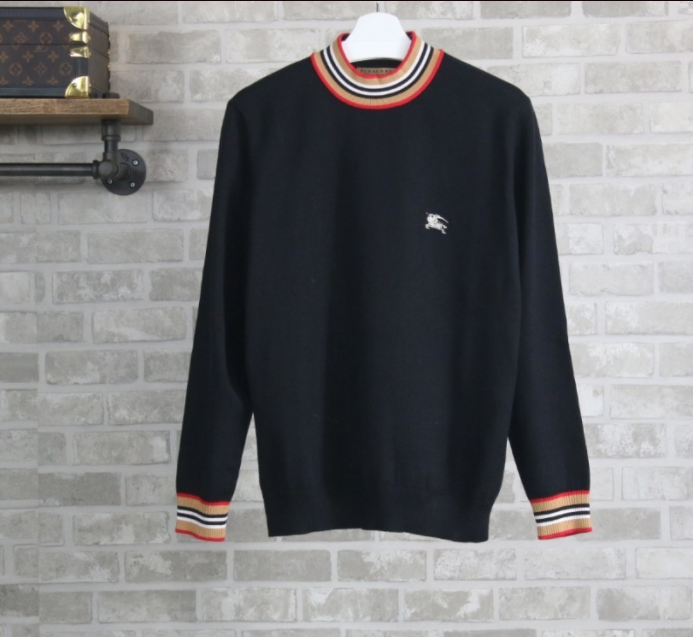 버버리 [ BURBERRY ] 체크기사 울 넥 니트