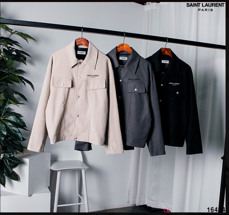 입생로랑 레터링 트러커 자켓 3종