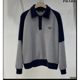 프라다 컬러링 래글런 카라니트 3종