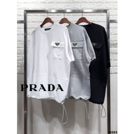 22ss 프라다 스트링 코튼섹션 반팔티 3종