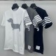 THOM BROWNE 헥터 아이콘 사선완장 반팔티셔츠