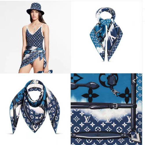 2022SS 신상 루이비통 실크 숄 스카프 2종