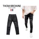 톰브라운 레드덧댐 페인팅 흑청바지