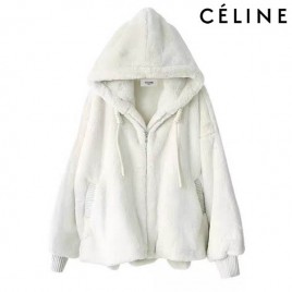 셀린느 밍크 윈터 후드 집업