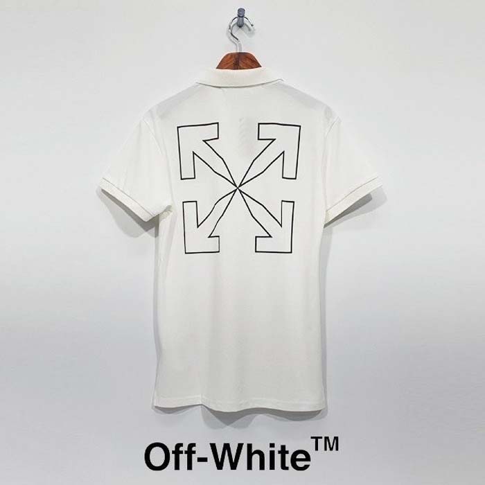 ☑️ 오프화이트 로고 자수 폴로 반팔 티셔츠 2종