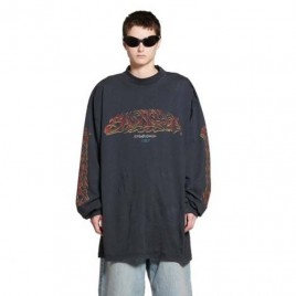 24SS 발렌시아가 쇼어 오버핏 긴팔티셔츠