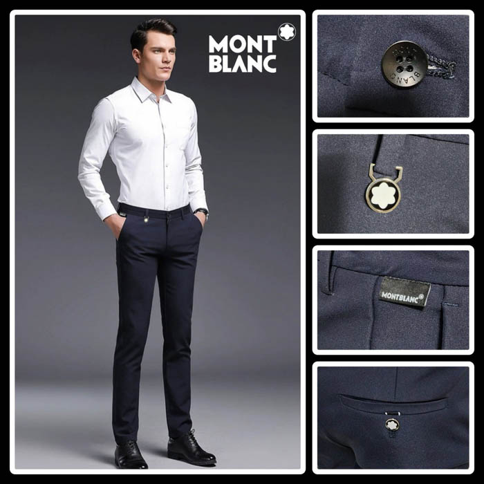 몽블랑 로고 기모 슬랙스
