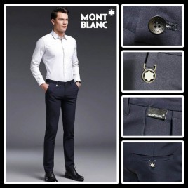 몽블랑 로고 기모 슬랙스
