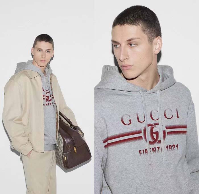 24ss 구찌 로고 1921 프린팅 후드 맨투맨 0630