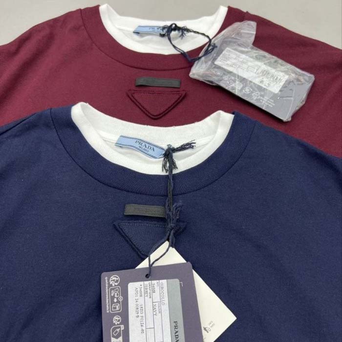 24년 프라다 로고 레이어드 롱슬리브 2종