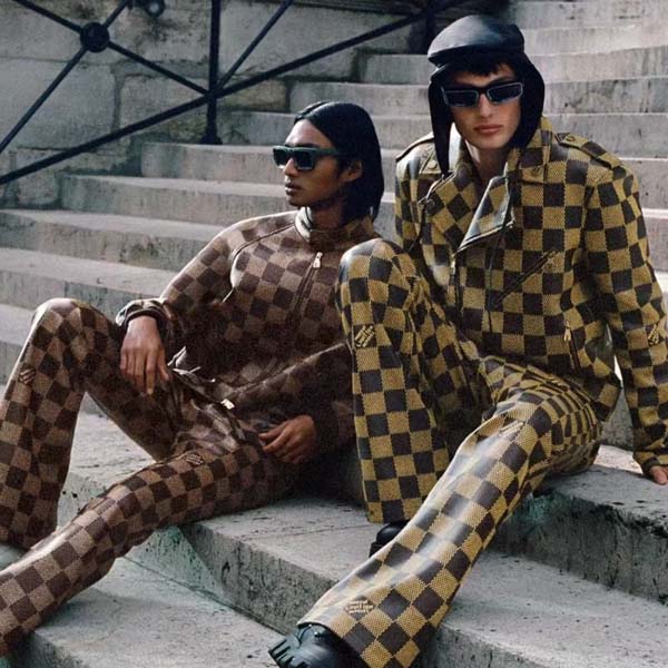 24년 루이비통 다미에 레더 자켓 1126