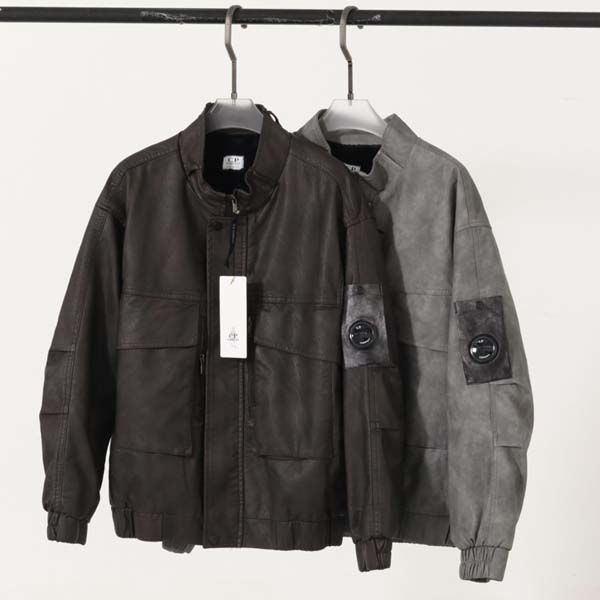 CP컴퍼니 밍크안감 렌즈 레더 블루종 2종