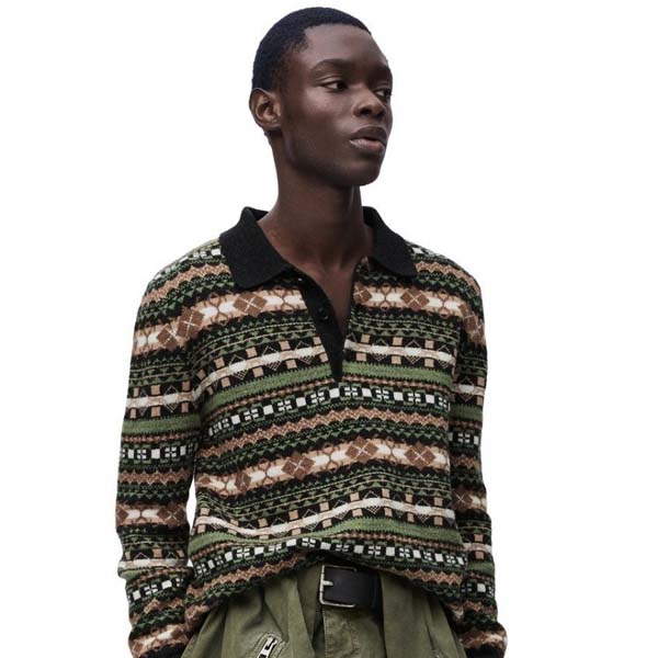 24FW 로에베 캐시미어 울 폴로스웨터