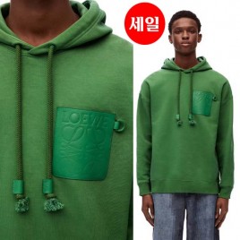 25년 로에베 로고 레더 후드 맨투맨 3종 0103