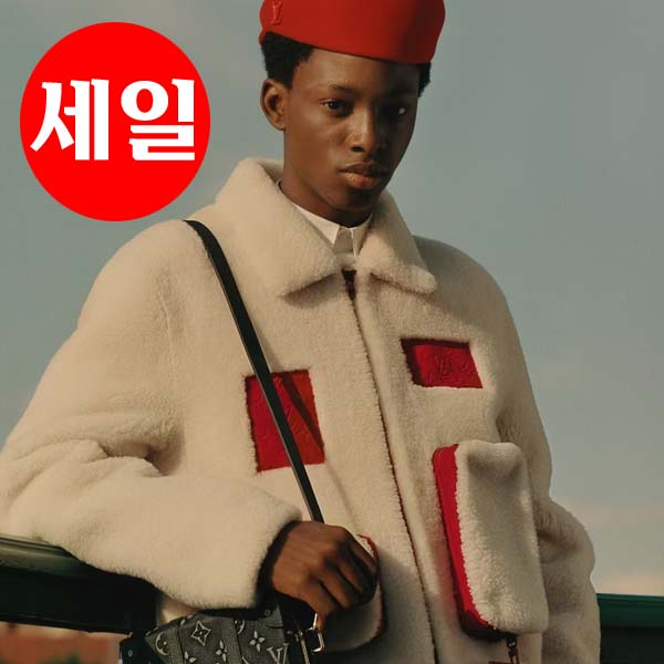 루이비통 로고 모피 무스탕