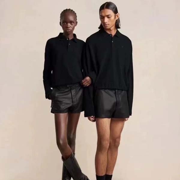 아미 로고 톤온톤 폴로 크롭