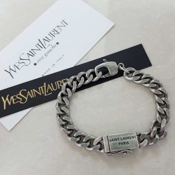 입생로랑 로고 체인팔찌