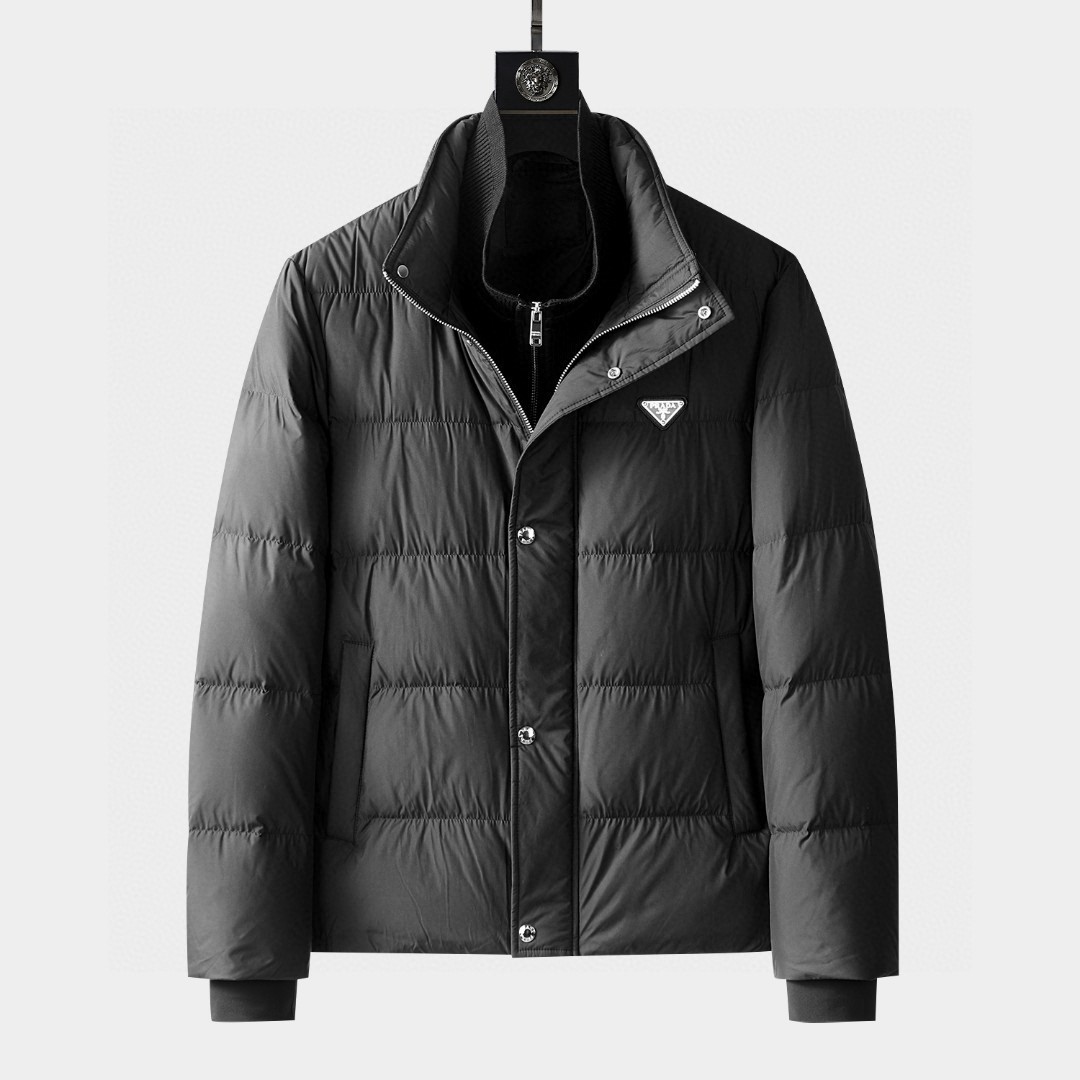 프라다 로고 다운패딩