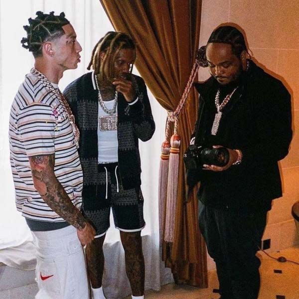 루이비통 다미에 로고 니트 블루종 재킷