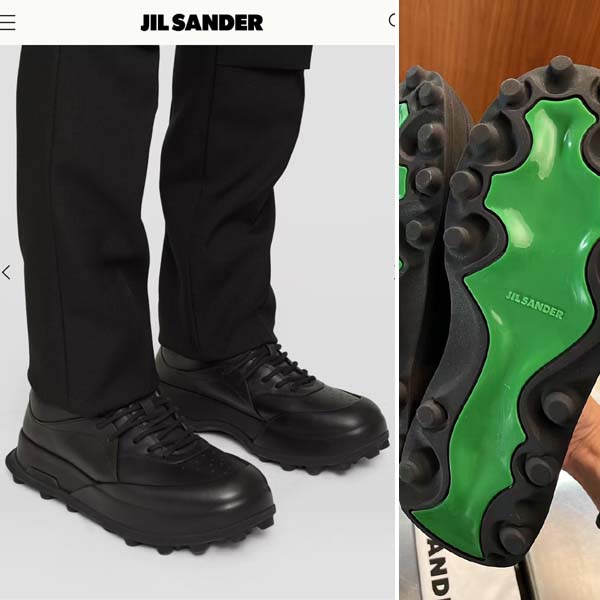 질샌더 ORB 카프스킨 로우탑 레더 스니커즈 2종