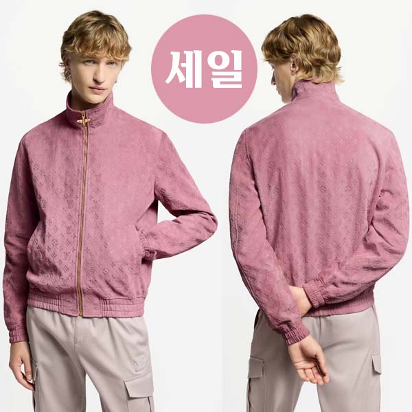 25년 루이비통 모노그램 레더 스웨이드 재킷 0413