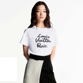 25년 루이비통 Glow Signature 라운드 반팔티셔츠 2종 0425