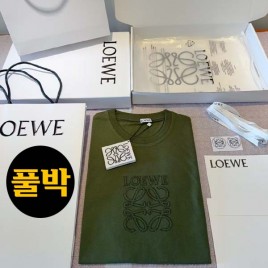 25년 로에베 로고 Relaxed Fit 라운드 반팔티셔츠 3종 0429