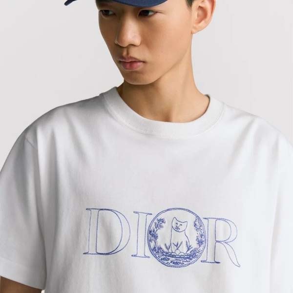 25년 디올 힐턴 넬 로고  반팔 티셔츠