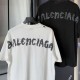 25년 발렌시아가 빈티지 백프린팅 코튼 티셔츠 2종