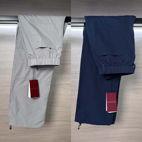 25년 구찌 자수로고 기능성 팬츠 2종 0611