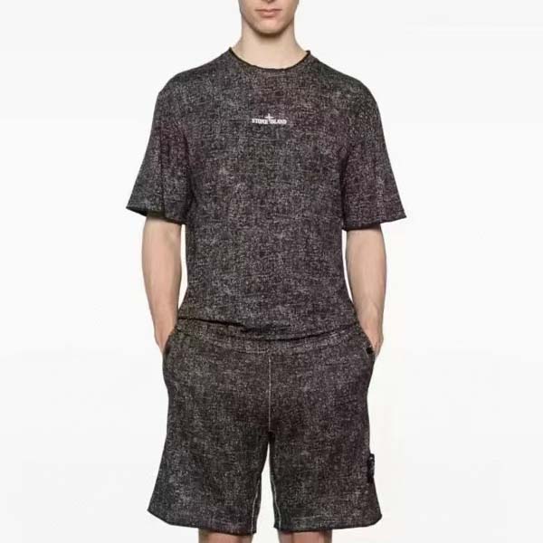 25년 스톤아일랜드 로고 라운드 반팔 티셔츠 0617