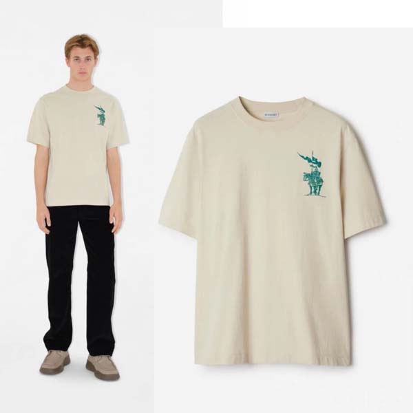 버버리 EKD 코튼 반팔 티셔츠