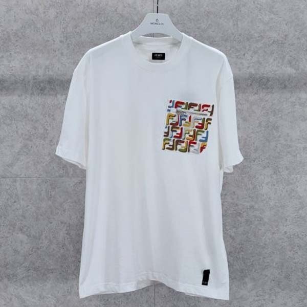 펜디 포켓 자수로고 반팔 티셔츠 2종