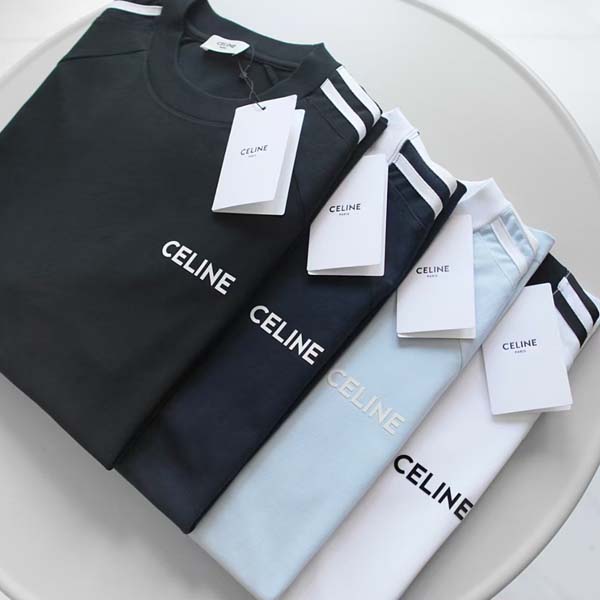 25년 셀린느 로고 삼선줄 반팔 티셔츠 3종 0622