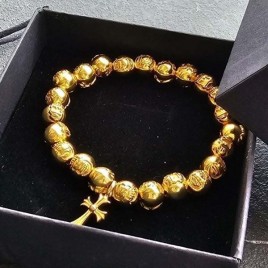 크롬하츠 골드 염주 팔찌