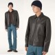 25년 로로피아나 수입 레더 블랙 재킷 0813