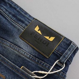 펜디 수입 몬스터아이 패치 데님 팬츠