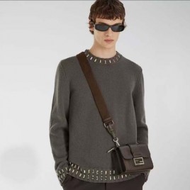 25년 펜디 크리스탈 비즈 라운드 니트 0917