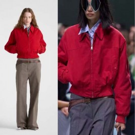 25년 프라다 삼각로고 컬렉션 커플 레드 재킷 0922