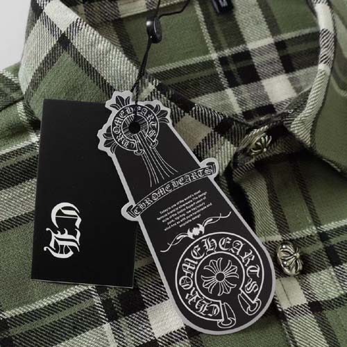 크롬하츠 로고 체크 슬리브 Flannel 셔츠 2종 0930