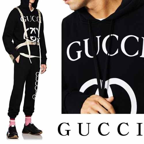 구찌 빅로고 커플 후드 맨투맨