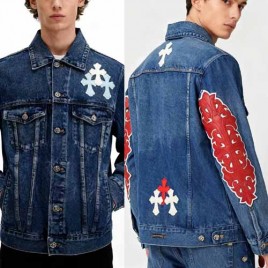 크롬하츠 패치 바이커 데님 재킷 3종 1013