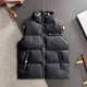 프라다 삼각로고 거위털 베스트 블랙 패딩조끼