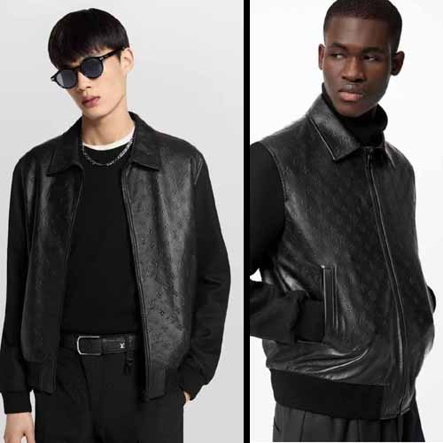 루이비통 디보스드 모노그램 믹스 레더 블루종