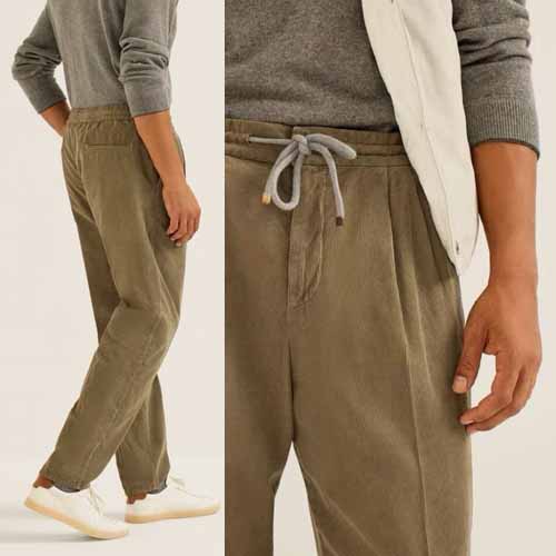 25년 브루넬로 쿠치넬리 브라운 코듀로이 팬츠