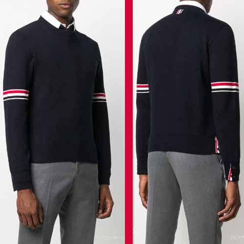 25년 톰브라운 트윈 삼선줄 라운드 니트 2종 1127